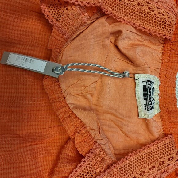 Sunkist Gingham Embroidered  Sleeveless Dress With Ruffle Straps Anthropologie - Picture 12 of 16